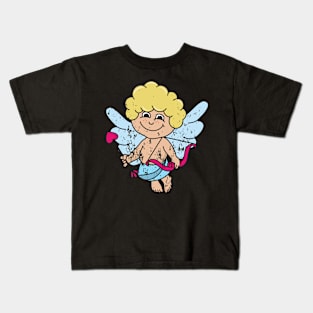 Retro Vintage Grunge Valentine's Day Cupid Kids T-Shirt